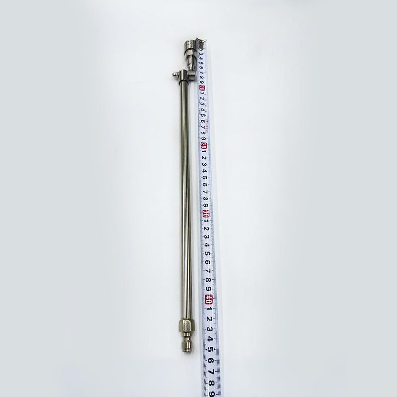 Stainless Steel Pressure Washer Extension Wand, Compatible with Standard High Pressure Washers, with Adjustable Rotating Nozzle