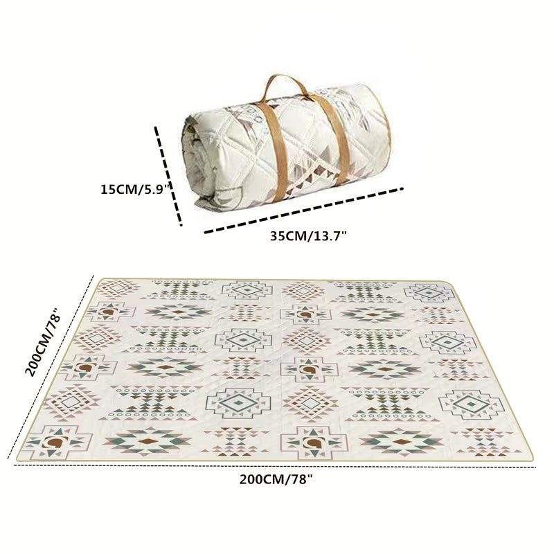 Portable Waterproof & Sandproof Picnic Blanket, Compact Outdoor Mat for Beach, Camping, Hiking, Travel